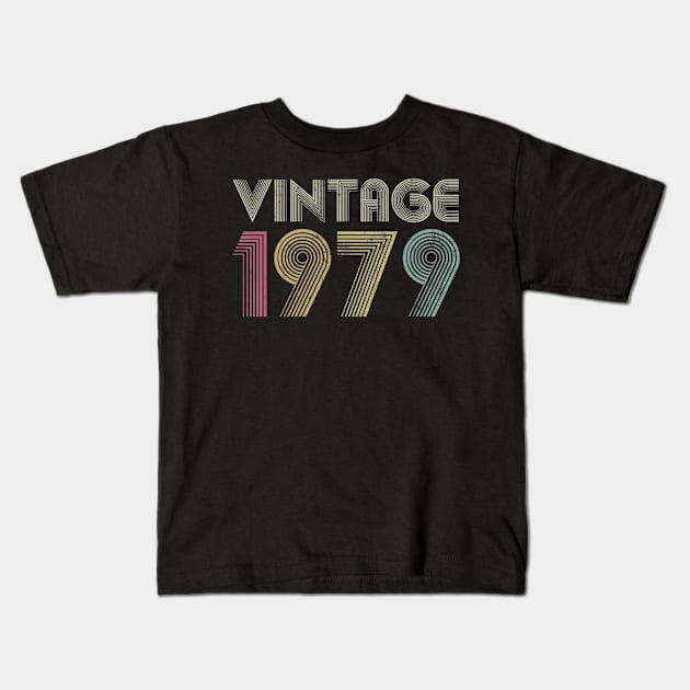 41th Birthday Gift Vintage 1979 Classic Men Women Mom Dad Kids T-Shirt by bummersempre66